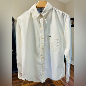 Tommy Hilfiger Women’s White Crested Button Down Shirt Size 6 EUC